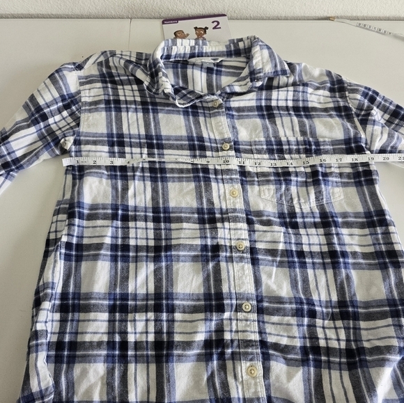 Old navy women's long sleeves shirt, medium size good condition plaid - Picture 10 of 10
